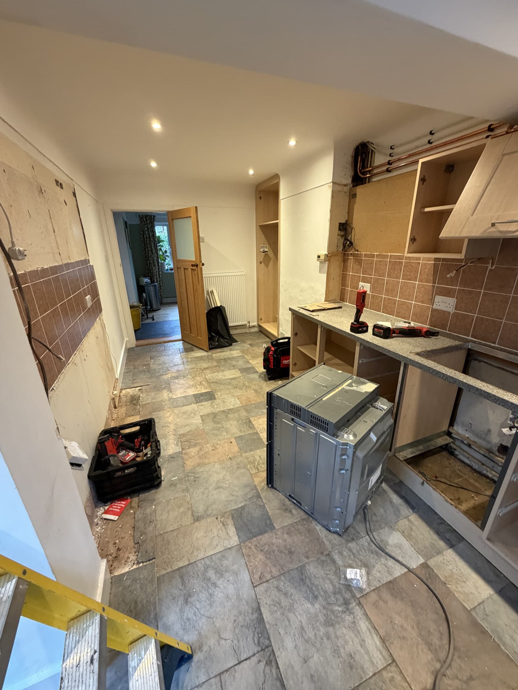 Kitchen renovation progress photo 1