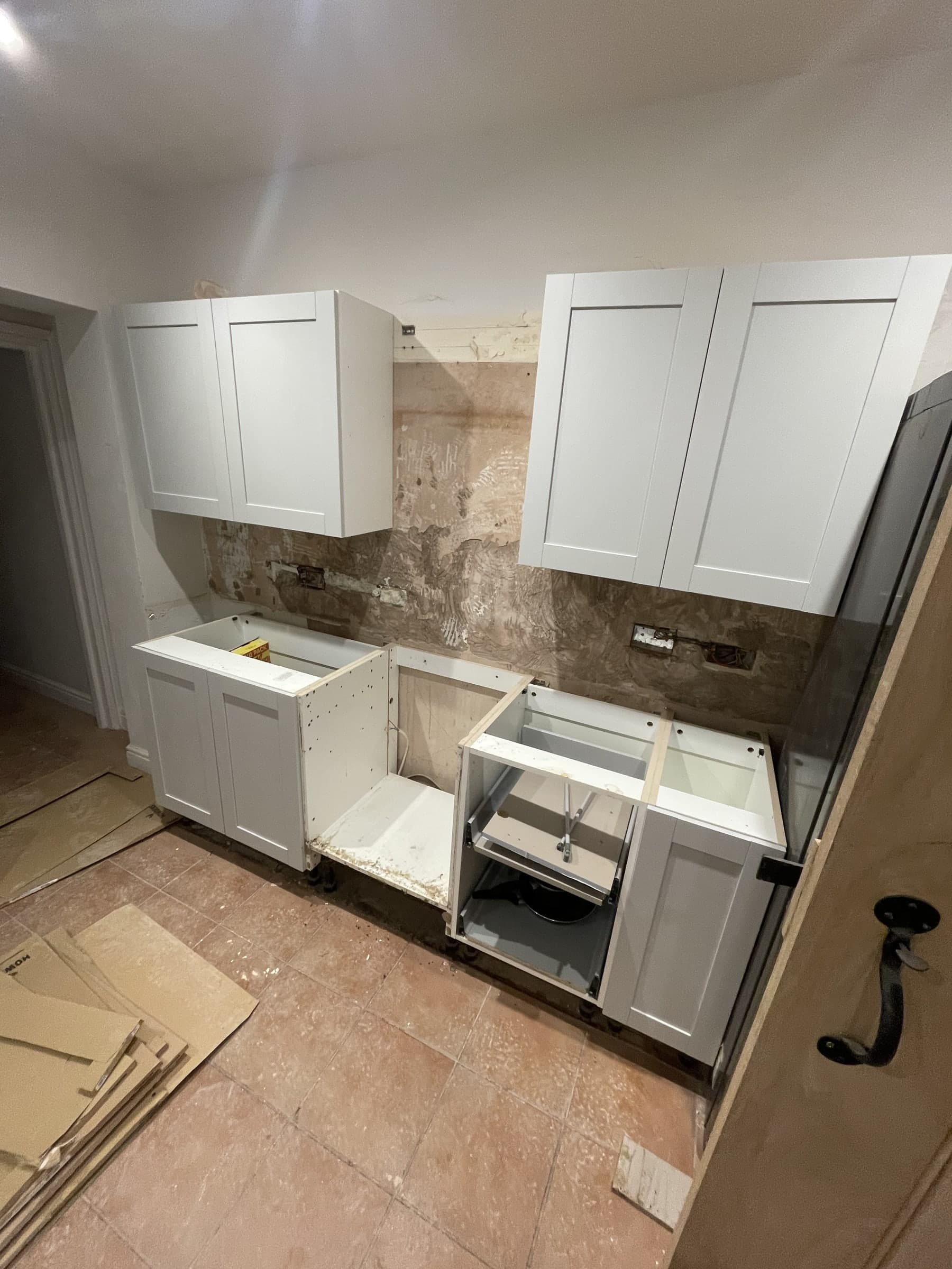 Kitchen renovation progress photo 1