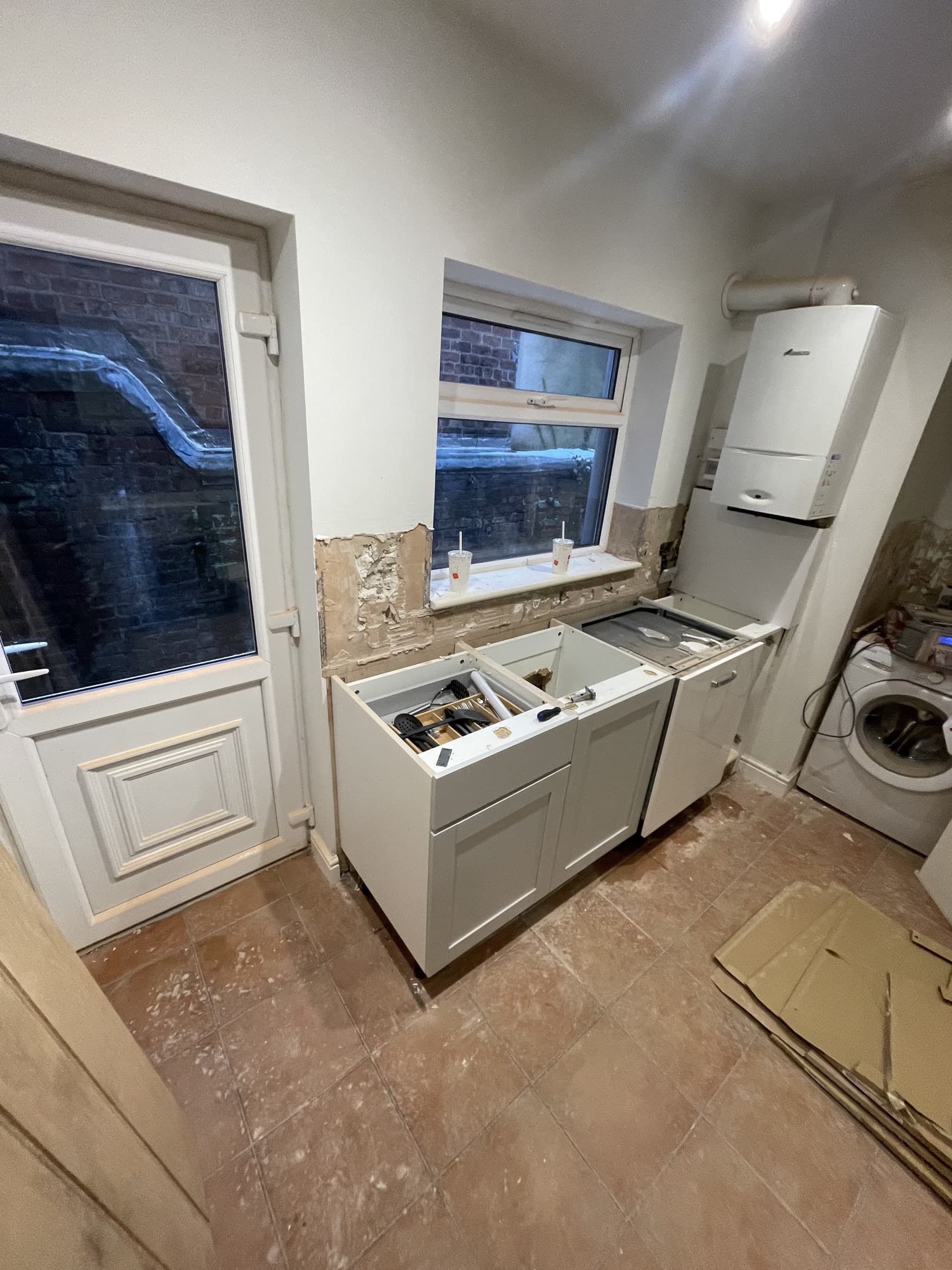 Kitchen renovation progress photo 2